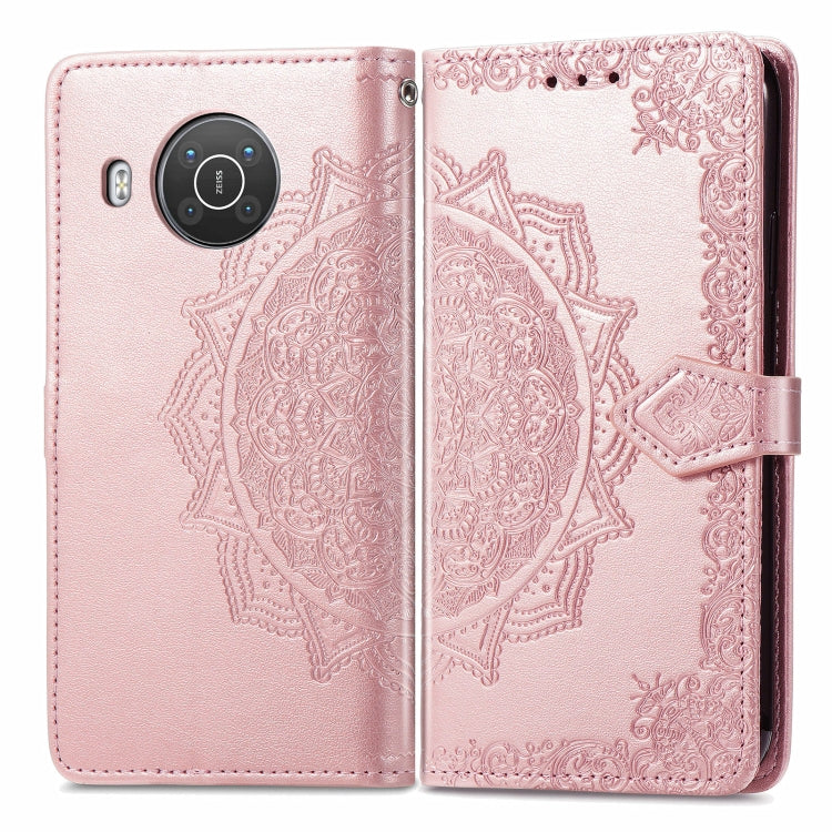 Mandala Flower Embossed Horizontal Flip Leather Case with Bracket / Card Slot / Wallet / Lanyard, For Nokia X10, For Sony Xperia Ace II, For TECNO Pop 3, For Sharp R6, For ZTE 30 Ultra 5G