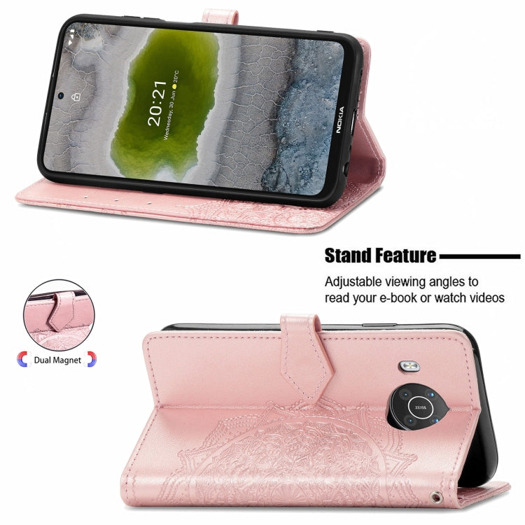 Mandala Flower Embossed Horizontal Flip Leather Case with Bracket / Card Slot / Wallet / Lanyard, For Nokia X10, For Sony Xperia Ace II, For TECNO Pop 3, For Sharp R6, For ZTE 30 Ultra 5G