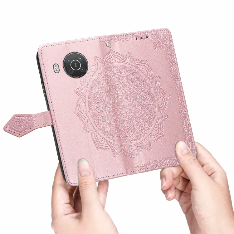 Mandala Flower Embossed Horizontal Flip Leather Case with Bracket / Card Slot / Wallet / Lanyard, For Nokia X10, For Sony Xperia Ace II, For TECNO Pop 3, For Sharp R6, For ZTE 30 Ultra 5G