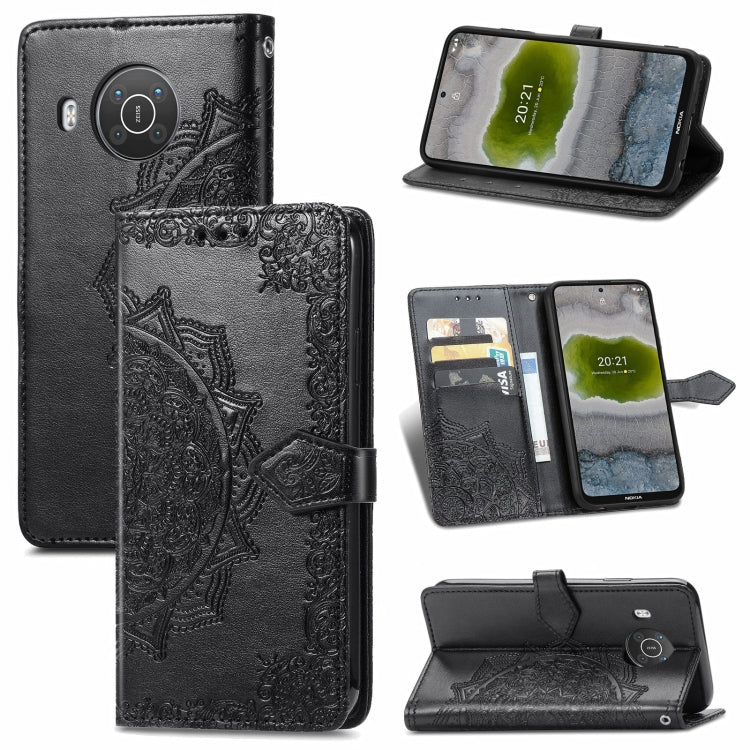 Mandala Flower Embossed Horizontal Flip Leather Case with Bracket / Card Slot / Wallet / Lanyard, For Nokia X10, For Sony Xperia Ace II, For TECNO Pop 3, For Sharp R6, For ZTE 30 Ultra 5G