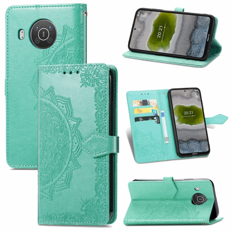 Mandala Flower Embossed Horizontal Flip Leather Case with Bracket / Card Slot / Wallet / Lanyard, For Nokia X10, For Sony Xperia Ace II, For TECNO Pop 3, For Sharp R6, For ZTE 30 Ultra 5G