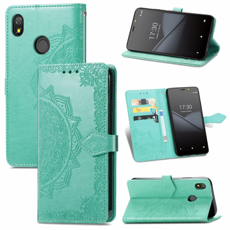 Mandala Flower Embossed Horizontal Flip Leather Case with Bracket / Card Slot / Wallet / Lanyard, For Nokia X10, For Sony Xperia Ace II, For TECNO Pop 3, For Sharp R6, For ZTE 30 Ultra 5G