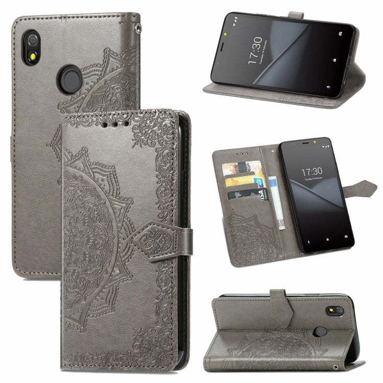 Mandala Flower Embossed Horizontal Flip Leather Case with Bracket / Card Slot / Wallet / Lanyard, For Nokia X10, For Sony Xperia Ace II, For TECNO Pop 3, For Sharp R6, For ZTE 30 Ultra 5G