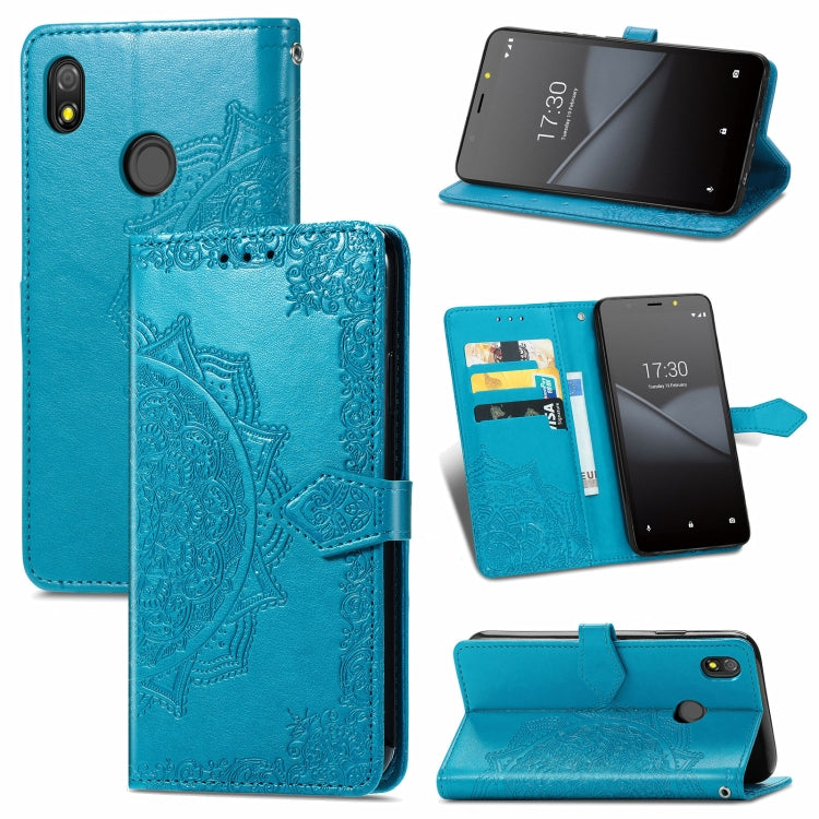 Mandala Flower Embossed Horizontal Flip Leather Case with Bracket / Card Slot / Wallet / Lanyard, For Nokia X10, For Sony Xperia Ace II, For TECNO Pop 3, For Sharp R6, For ZTE 30 Ultra 5G