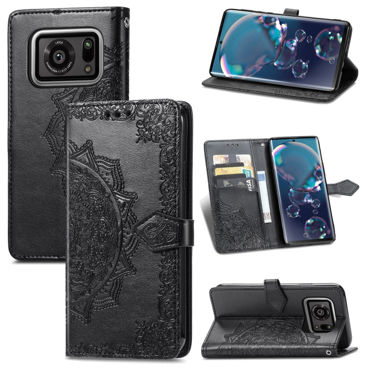 Mandala Flower Embossed Horizontal Flip Leather Case with Bracket / Card Slot / Wallet / Lanyard, For Nokia X10, For Sony Xperia Ace II, For TECNO Pop 3, For Sharp R6, For ZTE 30 Ultra 5G