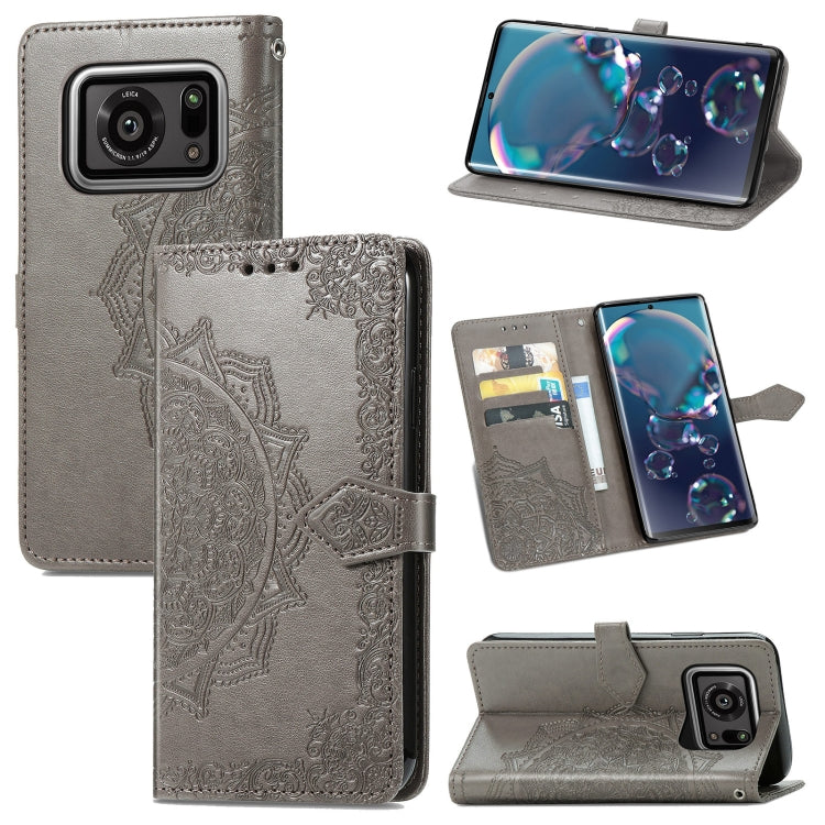 Mandala Flower Embossed Horizontal Flip Leather Case with Bracket / Card Slot / Wallet / Lanyard, For Nokia X10, For Sony Xperia Ace II, For TECNO Pop 3, For Sharp R6, For ZTE 30 Ultra 5G