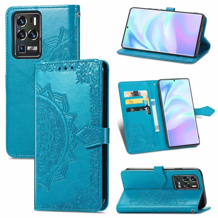 Mandala Flower Embossed Horizontal Flip Leather Case with Bracket / Card Slot / Wallet / Lanyard, For Nokia X10, For Sony Xperia Ace II, For TECNO Pop 3, For Sharp R6, For ZTE 30 Ultra 5G