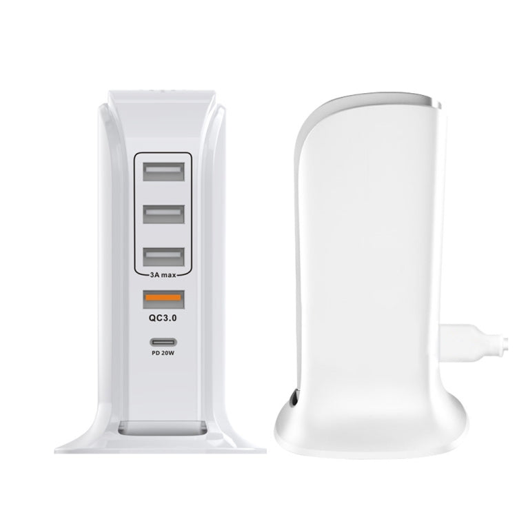 PD-36W PD3.0 + QC3.0 4-port USB Mobile Phone Charging Sailboat Multi Port Charger,, EU Plug, AU Plug, UK Plug, US Plug