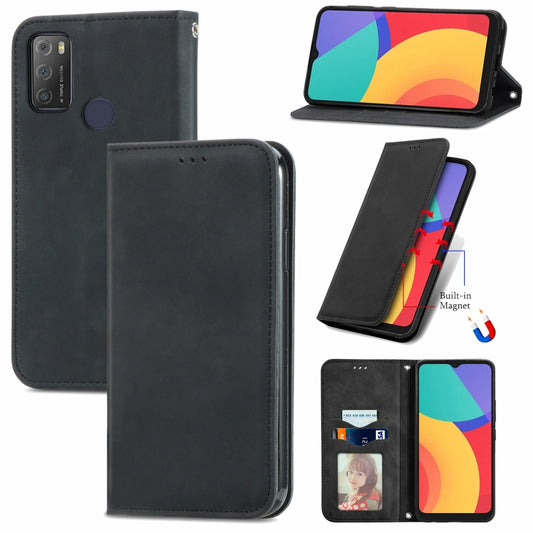 Retro Skin Feel Business Magnetic Horizontal Flip Leather Case with Holder & Card Slots & Wallet & Photo Frame, For Alcatel 1S 2021, For ZTE Nubia Z30 Pro, For ZTE Axon 30 5G, For Wiko Y61
