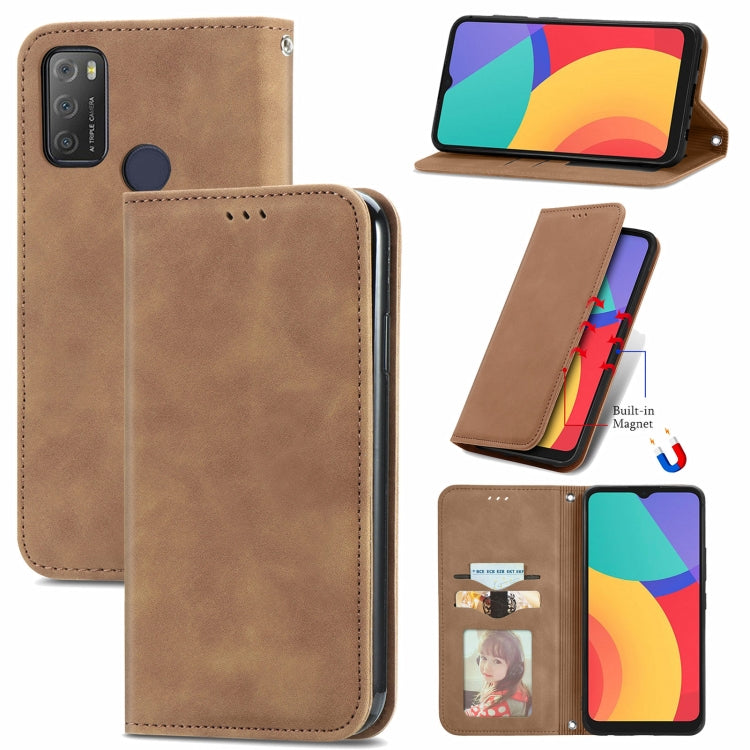Retro Skin Feel Business Magnetic Horizontal Flip Leather Case with Holder & Card Slots & Wallet & Photo Frame, For Asus Zenfone 8 Flip, For Alcatel 1S 2021, For ZTE Nubia Z30 Pro, For ZTE Axon 30 5G