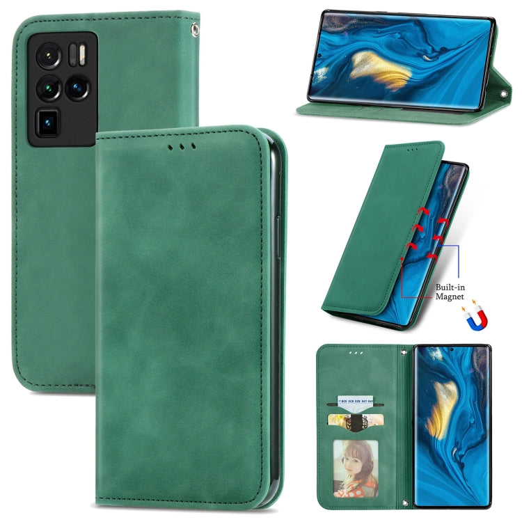 Retro Skin Feel Business Magnetic Horizontal Flip Leather Case with Holder & Card Slots & Wallet & Photo Frame, For Asus Zenfone 8 Flip, For Alcatel 1S 2021, For ZTE Nubia Z30 Pro, For ZTE Axon 30 5G