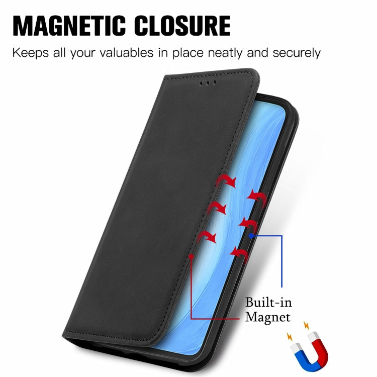 Retro Skin Feel Business Magnetic Horizontal Flip Leather Case with Holder & Card Slots & Wallet & Photo Frame, For vivo S7, For vivo S7 E, For LG Velvet 2 Pro, For Huawei Bova 8 SE Youth, For Blackview A100