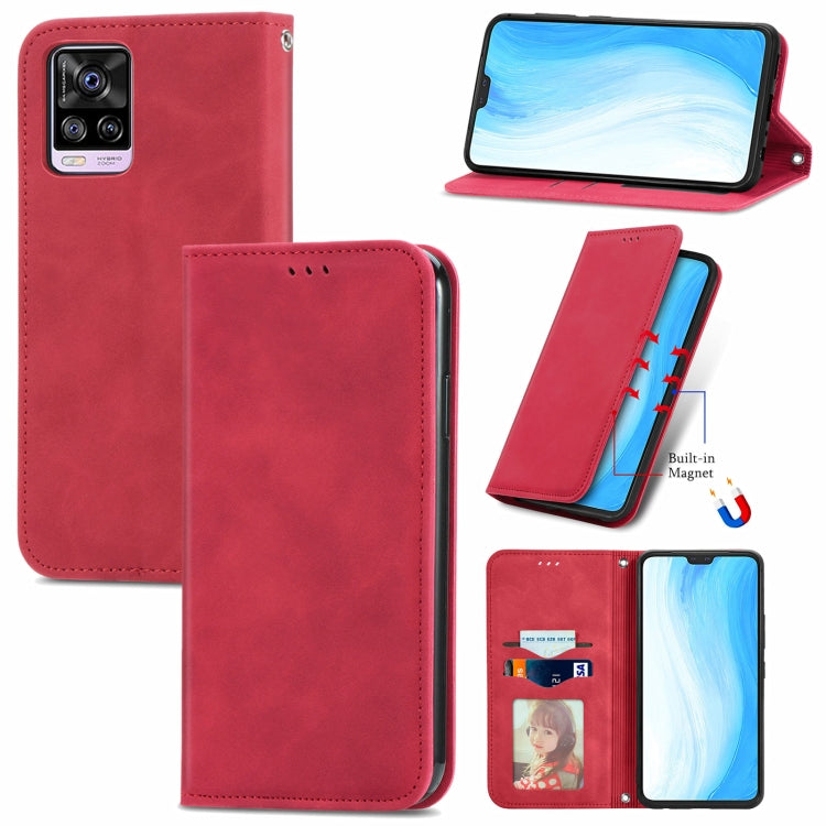 Retro Skin Feel Business Magnetic Horizontal Flip Leather Case with Holder & Card Slots & Wallet & Photo Frame, For vivo S7, For vivo S7 E, For LG Velvet 2 Pro, For Huawei Bova 8 SE Youth, For Blackview A100