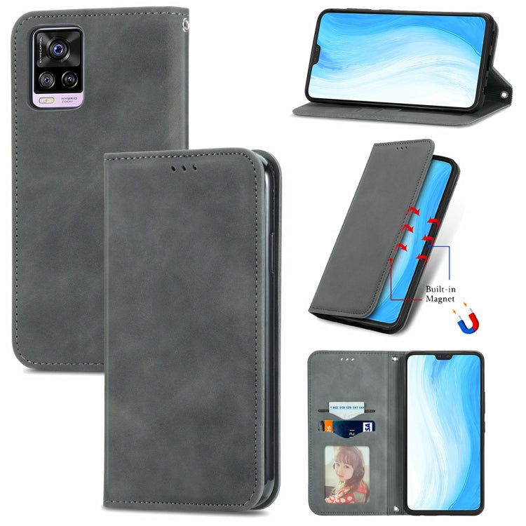 Retro Skin Feel Business Magnetic Horizontal Flip Leather Case with Holder & Card Slots & Wallet & Photo Frame, For vivo S7, For vivo S7 E, For LG Velvet 2 Pro, For Huawei Bova 8 SE Youth, For Blackview A100