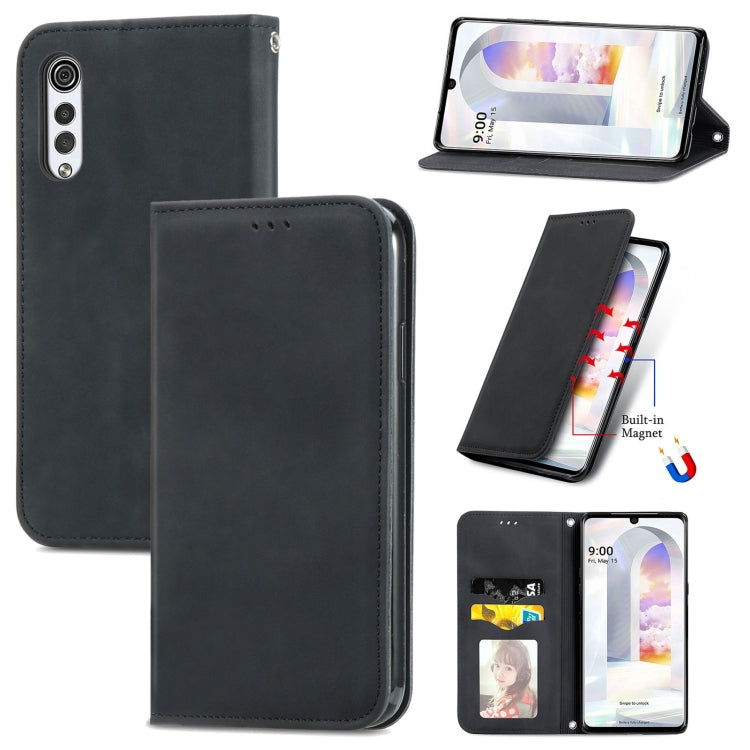 Retro Skin Feel Business Magnetic Horizontal Flip Leather Case with Holder & Card Slots & Wallet & Photo Frame, For vivo S7, For vivo S7 E, For LG Velvet 2 Pro, For Huawei Bova 8 SE Youth, For Blackview A100