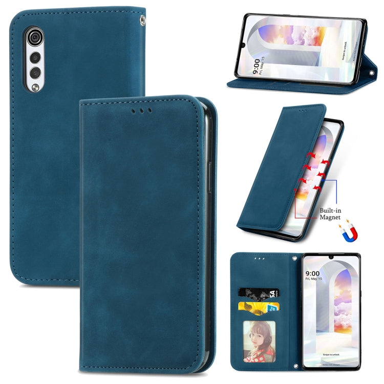 Retro Skin Feel Business Magnetic Horizontal Flip Leather Case with Holder & Card Slots & Wallet & Photo Frame, For vivo S7, For vivo S7 E, For LG Velvet 2 Pro, For Huawei Bova 8 SE Youth, For Blackview A100