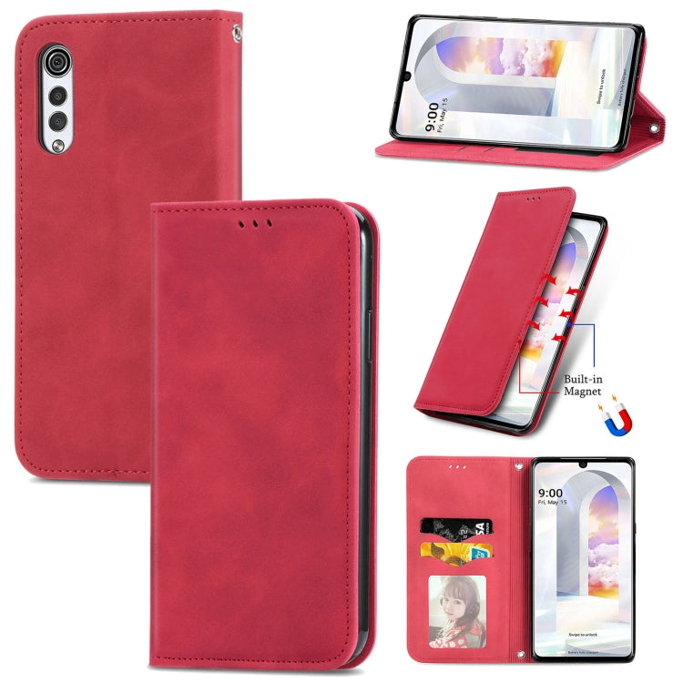 Retro Skin Feel Business Magnetic Horizontal Flip Leather Case with Holder & Card Slots & Wallet & Photo Frame, For vivo S7, For vivo S7 E, For LG Velvet 2 Pro, For Huawei Bova 8 SE Youth, For Blackview A100