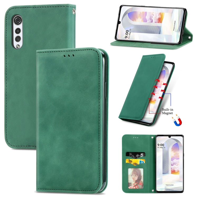 Retro Skin Feel Business Magnetic Horizontal Flip Leather Case with Holder & Card Slots & Wallet & Photo Frame, For vivo S7, For vivo S7 E, For LG Velvet 2 Pro, For Huawei Bova 8 SE Youth, For Blackview A100