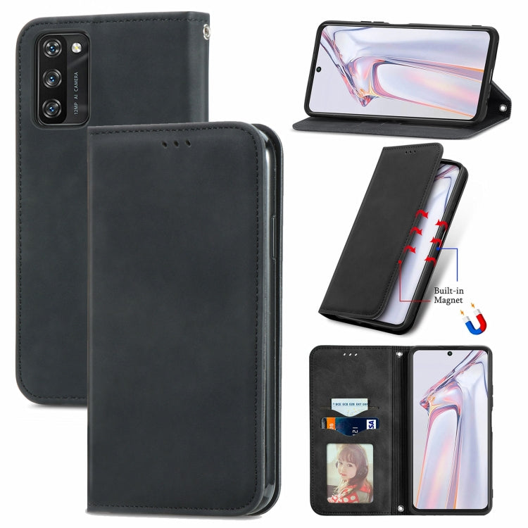 Retro Skin Feel Business Magnetic Horizontal Flip Leather Case with Holder & Card Slots & Wallet & Photo Frame, For vivo S7, For vivo S7 E, For LG Velvet 2 Pro, For Huawei Bova 8 SE Youth, For Blackview A100