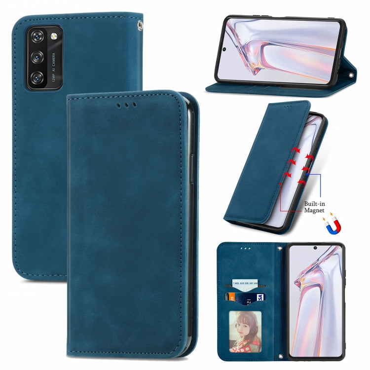 Retro Skin Feel Business Magnetic Horizontal Flip Leather Case with Holder & Card Slots & Wallet & Photo Frame, For vivo S7, For vivo S7 E, For LG Velvet 2 Pro, For Huawei Bova 8 SE Youth, For Blackview A100