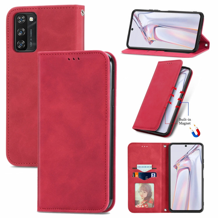 Retro Skin Feel Business Magnetic Horizontal Flip Leather Case with Holder & Card Slots & Wallet & Photo Frame, For vivo S7, For vivo S7 E, For LG Velvet 2 Pro, For Huawei Bova 8 SE Youth, For Blackview A100