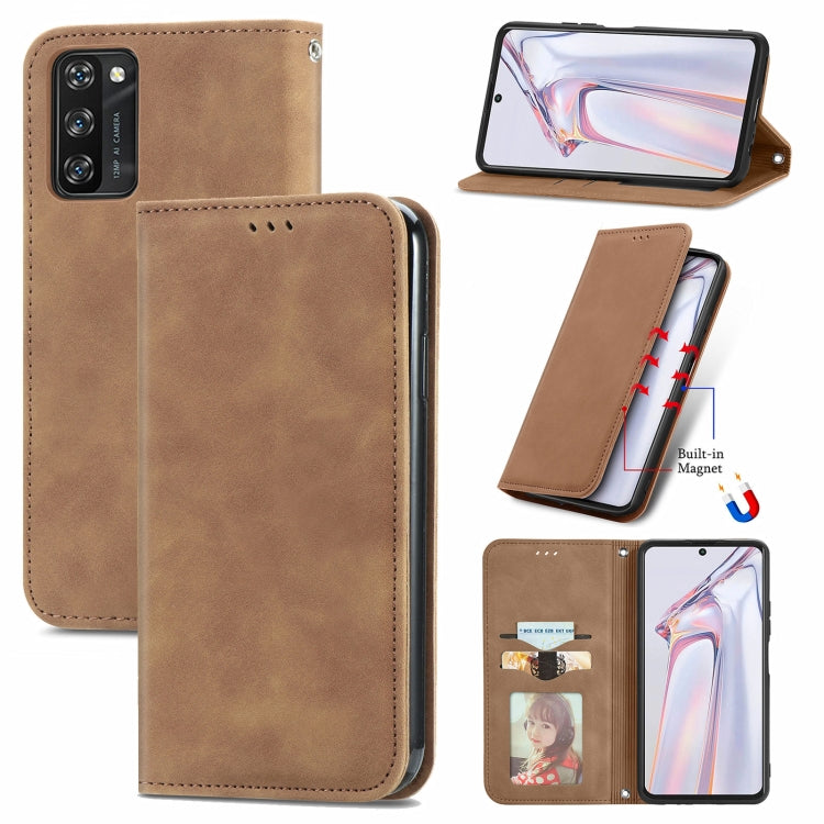 Retro Skin Feel Business Magnetic Horizontal Flip Leather Case with Holder & Card Slots & Wallet & Photo Frame, For vivo S7, For vivo S7 E, For LG Velvet 2 Pro, For Huawei Bova 8 SE Youth, For Blackview A100