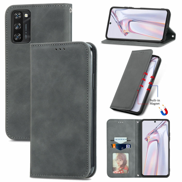 Retro Skin Feel Business Magnetic Horizontal Flip Leather Case with Holder & Card Slots & Wallet & Photo Frame, For vivo S7, For vivo S7 E, For LG Velvet 2 Pro, For Huawei Bova 8 SE Youth, For Blackview A100