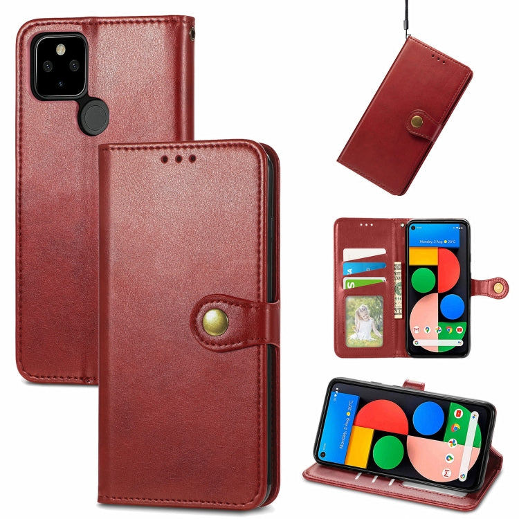 Solid Color Leather Buckle Phone Case with Lanyard & Photo Frame & Card Slot & Wallet & Stand Function