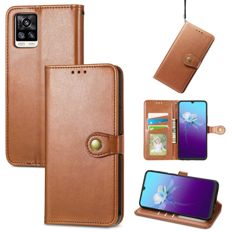 Solid Color Leather Buckle Phone Case with Lanyard & Photo Frame & Card Slot & Wallet & Stand Function, For vivo V20 2021, For vivo V21 5G, For Wiko Y61, For Xiaomi Redmi 10, For Asus Zenfone 8 Flip, For Huawei Maimang 10 SE