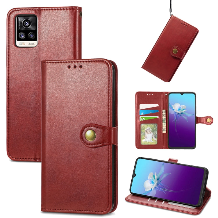 Solid Color Leather Buckle Phone Case with Lanyard & Photo Frame & Card Slot & Wallet & Stand Function, For vivo V20 2021, For vivo V21 5G, For Wiko Y61, For Xiaomi Redmi 10, For Asus Zenfone 8 Flip, For Huawei Maimang 10 SE