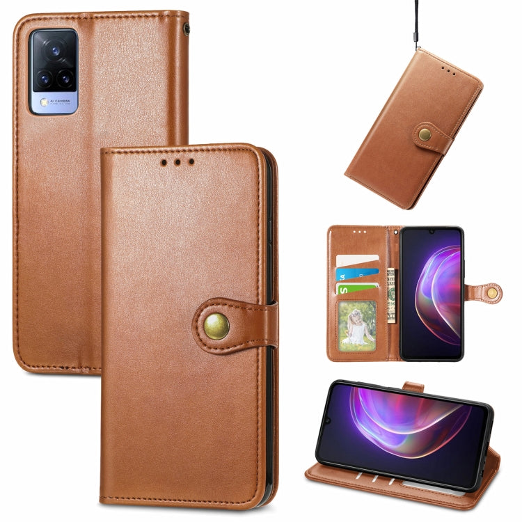 Solid Color Leather Buckle Phone Case with Lanyard & Photo Frame & Card Slot & Wallet & Stand Function, For vivo V20 2021, For vivo V21 5G, For Wiko Y61, For Xiaomi Redmi 10, For Asus Zenfone 8 Flip, For Huawei Maimang 10 SE