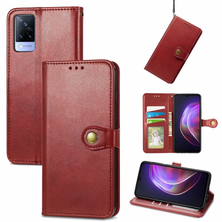 Solid Color Leather Buckle Phone Case with Lanyard & Photo Frame & Card Slot & Wallet & Stand Function, For vivo V20 2021, For vivo V21 5G, For Wiko Y61, For Xiaomi Redmi 10, For Asus Zenfone 8 Flip, For Huawei Maimang 10 SE