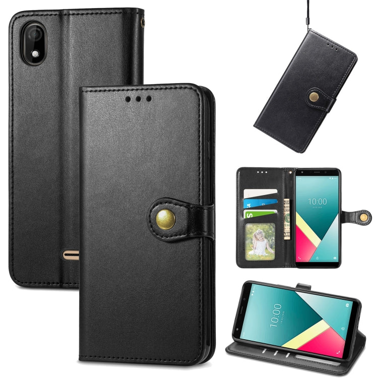 Solid Color Leather Buckle Phone Case with Lanyard & Photo Frame & Card Slot & Wallet & Stand Function, For vivo V20 2021, For vivo V21 5G, For Wiko Y61, For Xiaomi Redmi 10, For Asus Zenfone 8 Flip, For Huawei Maimang 10 SE