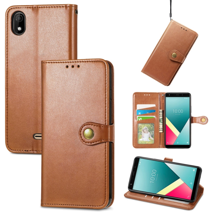 Solid Color Leather Buckle Phone Case with Lanyard & Photo Frame & Card Slot & Wallet & Stand Function, For vivo V20 2021, For vivo V21 5G, For Wiko Y61, For Xiaomi Redmi 10, For Asus Zenfone 8 Flip, For Huawei Maimang 10 SE