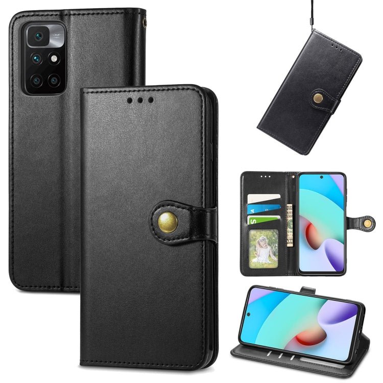 Solid Color Leather Buckle Phone Case with Lanyard & Photo Frame & Card Slot & Wallet & Stand Function, For vivo V20 2021, For vivo V21 5G, For Wiko Y61, For Xiaomi Redmi 10, For Asus Zenfone 8 Flip, For Huawei Maimang 10 SE