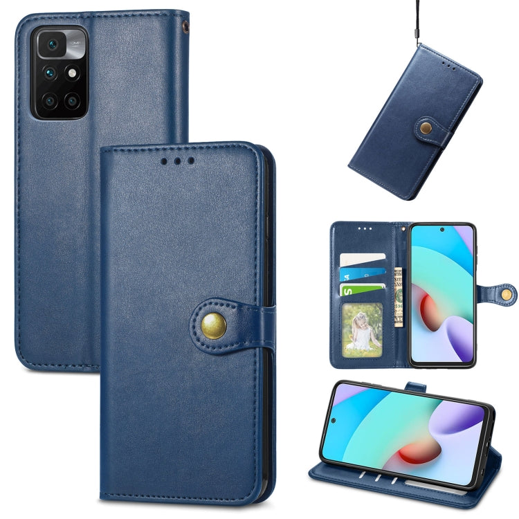 Solid Color Leather Buckle Phone Case with Lanyard & Photo Frame & Card Slot & Wallet & Stand Function, For vivo V20 2021, For vivo V21 5G, For Wiko Y61, For Xiaomi Redmi 10, For Asus Zenfone 8 Flip, For Huawei Maimang 10 SE