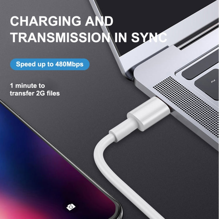 PD20W USB-C / Type-C to 8 Pin PD Fast Charging Sync Data Cable for iPhone 13 / 12 Series, 1m, 1.5m, 2m