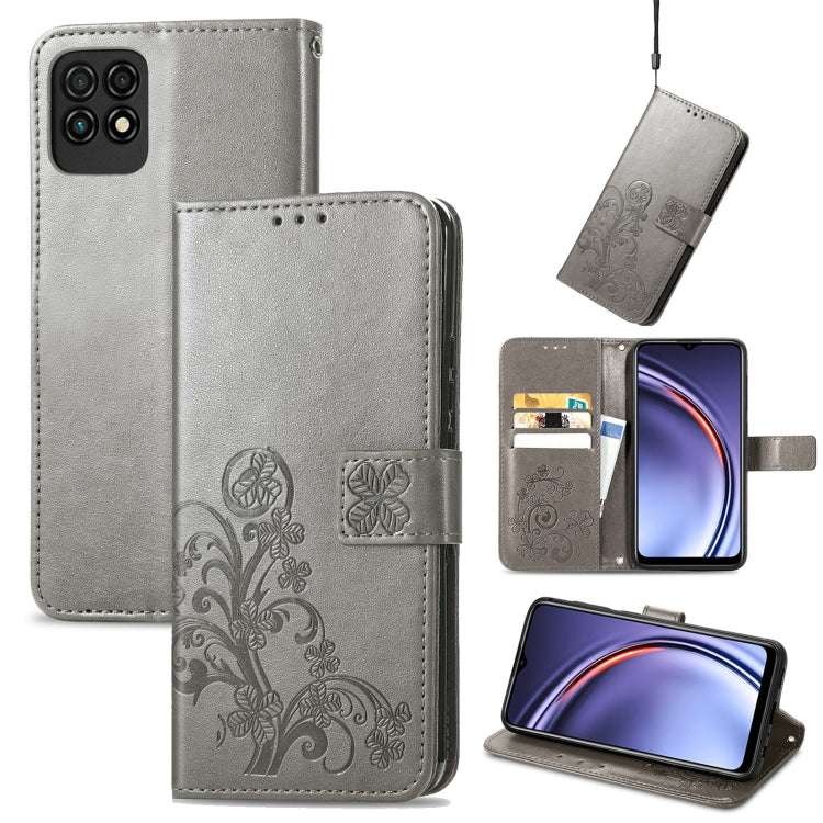 Four-leaf Clasp Embossed Buckle Mobile Phone Protection Leather Case with Lanyard & Card Slot & Wallet & Bracket Function, For Nokia C01 Plus, For Huawei Maimang 10 SE, For Asus Zenfone 8 Flip, For Alcatel 1S 2021, For Wiko Y61, For vivo S7