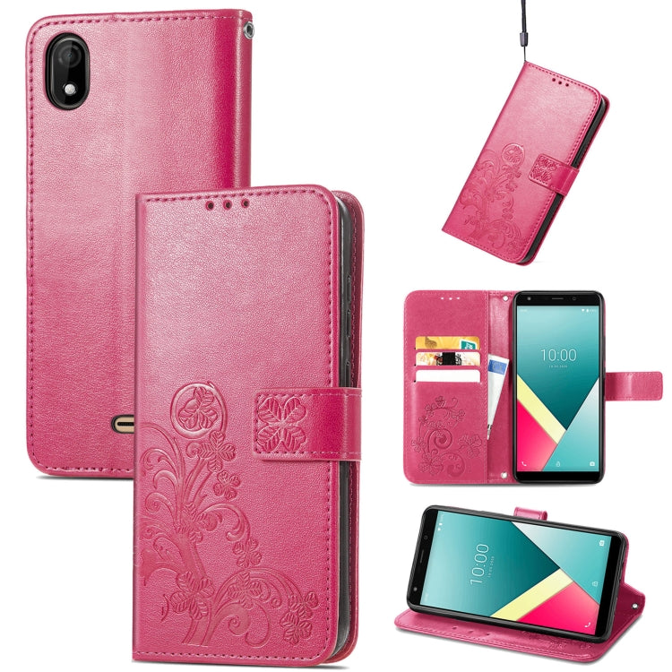 Four-leaf Clasp Embossed Buckle Mobile Phone Protection Leather Case with Lanyard & Card Slot & Wallet & Bracket Function, For Nokia C01 Plus, For Huawei Maimang 10 SE, For Asus Zenfone 8 Flip, For Alcatel 1S 2021, For Wiko Y61, For vivo S7