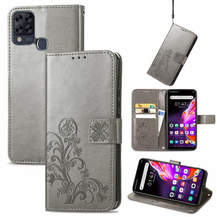 Four-leaf Clasp Embossed Buckle Mobile Phone Protection Leather Case with Lanyard & Card Slot & Wallet & Bracket Function, For Infinix Note 7, For Infinix HOT 10T, For Huawei nova 8 SE Youth, For Blackview A100