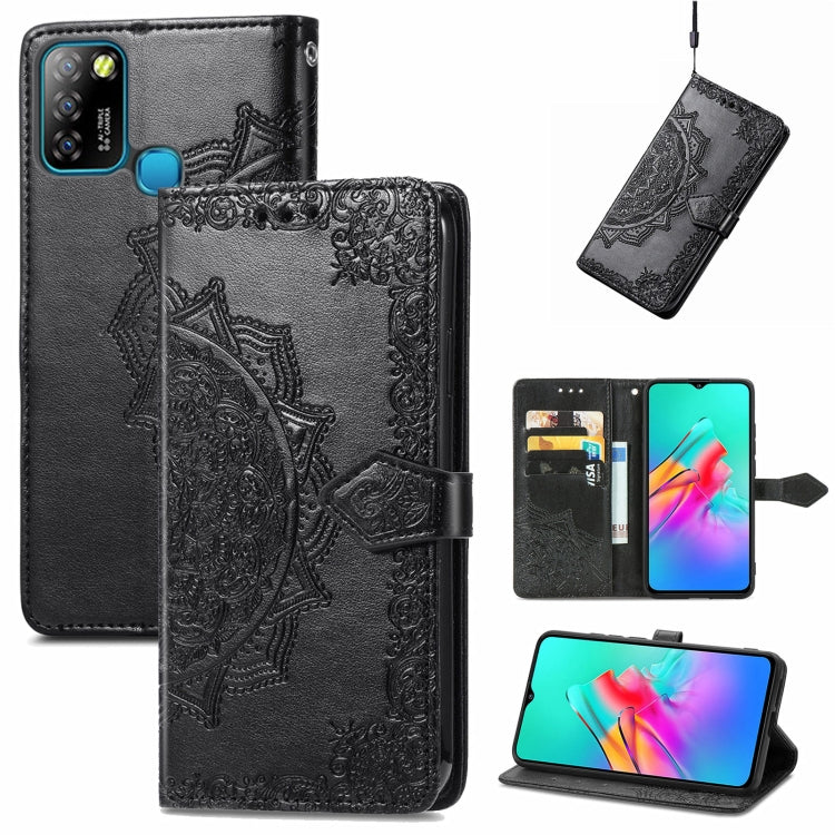 Mandala Embossing Pattern Horizontal Flip Leather Case with Holder & Card Slots & Wallet & Lanyard, For Infinix Smart 5, For LG Velvet 2 Pro, For Motorola Moto G60S, For Motorola Edge 20 Lite