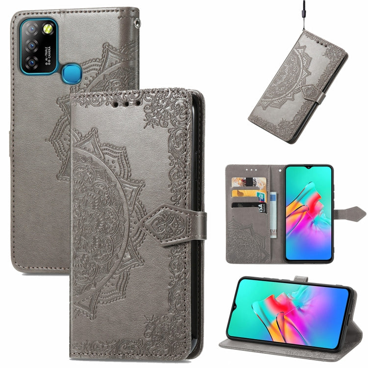 Mandala Embossing Pattern Horizontal Flip Leather Case with Holder & Card Slots & Wallet & Lanyard, For Infinix Smart 5, For LG Velvet 2 Pro, For Motorola Moto G60S, For Motorola Edge 20 Lite