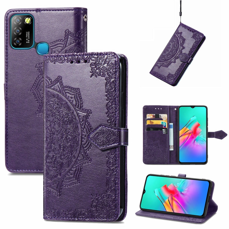 Mandala Embossing Pattern Horizontal Flip Leather Case with Holder & Card Slots & Wallet & Lanyard, For Infinix Smart 5, For LG Velvet 2 Pro, For Motorola Moto G60S, For Motorola Edge 20 Lite