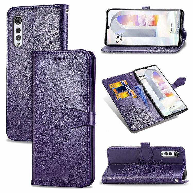 Mandala Embossing Pattern Horizontal Flip Leather Case with Holder & Card Slots & Wallet & Lanyard, For Infinix Smart 5, For LG Velvet 2 Pro, For Motorola Moto G60S, For Motorola Edge 20 Lite