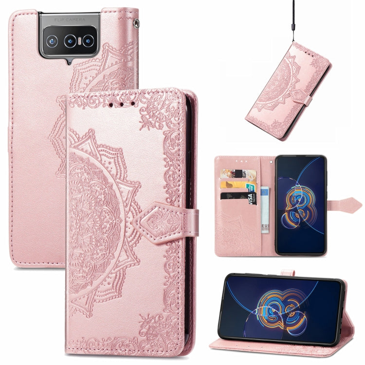 Mandala Embossing Pattern Horizontal Flip Leather Case with Holder & Card Slots & Wallet & Lanyard, For Motorola Edge 20 Pro, For Motorola Edge 20, For  Asus Zenfone 8 Flip, For Nokia C01 Plus, For Nokia XR 20