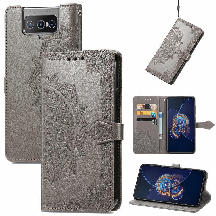 Mandala Embossing Pattern Horizontal Flip Leather Case with Holder & Card Slots & Wallet & Lanyard, For Motorola Edge 20 Pro, For Motorola Edge 20, For  Asus Zenfone 8 Flip, For Nokia C01 Plus, For Nokia XR 20