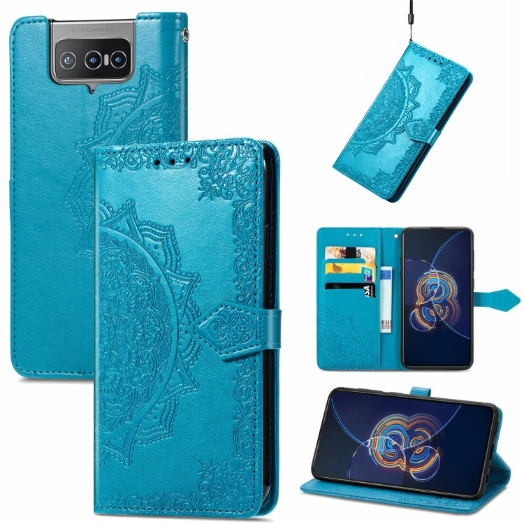 Mandala Embossing Pattern Horizontal Flip Leather Case with Holder & Card Slots & Wallet & Lanyard, For Motorola Edge 20 Pro, For Motorola Edge 20, For  Asus Zenfone 8 Flip, For Nokia C01 Plus, For Nokia XR 20