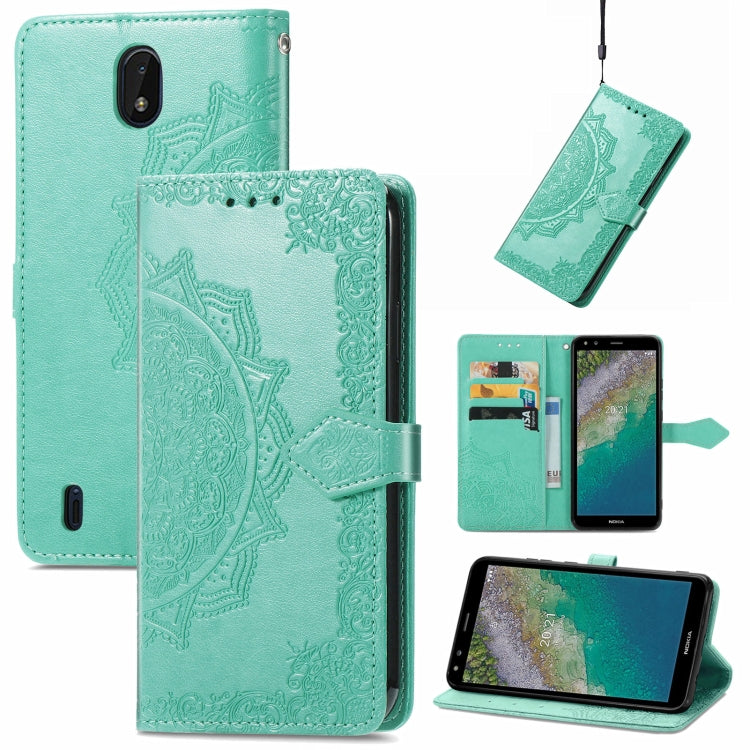 Mandala Embossing Pattern Horizontal Flip Leather Case with Holder & Card Slots & Wallet & Lanyard, For Motorola Edge 20 Pro, For Motorola Edge 20, For  Asus Zenfone 8 Flip, For Nokia C01 Plus, For Nokia XR 20