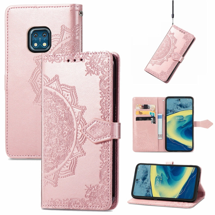 Mandala Embossing Pattern Horizontal Flip Leather Case with Holder & Card Slots & Wallet & Lanyard, For Motorola Edge 20 Pro, For Motorola Edge 20, For  Asus Zenfone 8 Flip, For Nokia C01 Plus, For Nokia XR 20