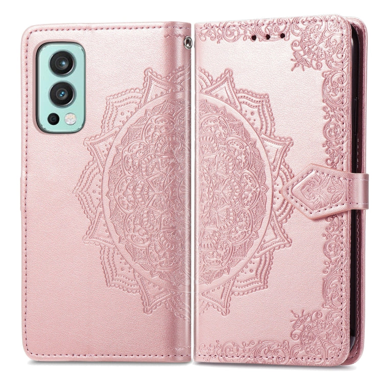 Mandala Embossing Pattern Horizontal Flip Leather Case with Holder & Card Slots & Wallet & Lanyard, For OnePlus Nord 2 5G